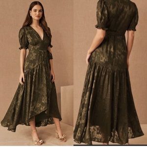 BHLDN Hutch Midi Dress - Olive Green